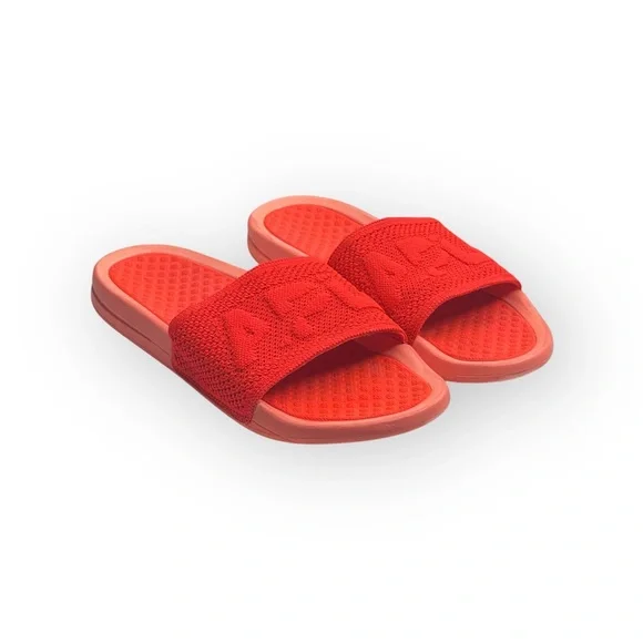 APL x Free People 𖤐 Limited Ed Logo Techloom Slide Sandal 𖤐 Magma Orange 𖤐 9M - Picture 11 of 16